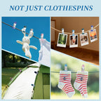 Clothes Pins, 30 Pack Chip Clips, 2.17 Inch Clothes Pins Heavy Duty, Bag Clips, Clips, clothespins, chip Clips Bag Clips Food Clips, Bag Clips for Food,Food Clips,chip Bag Clip(6 Colors)