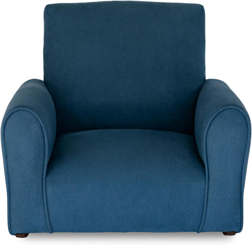 Kid Rocking Chair for Toddlers, Child Chair for Little Kids, Upholstered Toddler Armchair for Children, Comfy and Cute Little Kid Chairs (Rockers, Navy)