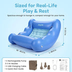 JoyCat Inflatable Sensory Rocking Chair for Kids, Calming Sensory Seat | Inflatable sensory chair positioned for kids' calm corners and flexible seating; verify size and included pump before launch.