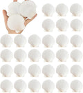 30PCS Natural Scallop Shells 2.3''-3'' White Sea Shells for DIY Craft Making, Hand Painting, Ocean Themed Party and Home Décor