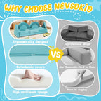 16PCS Modular Kids Play Couch Versatile Toddler Sofa Bed with Washable Covers Convertible Foam Sofa for Playroom Bedroom Creative Fort Building Set for Boys & Girls (Cyan)