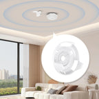 EDUP LOVE® Wall Mount for TP-Link Deco BE23, BE25 WiFi 7 Mesh, 2-Pack White | Fits Deco BE25, BE23, BE26, BE3600, BE5000, WB7200, WB10800 & WB14400, ABS Space-Saving Bracket with Cable Management