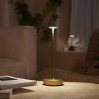 Cordless Table Lamps Rechargeable, 6000mAh Battery Operated LED Table Lamp, Up to 72 Hours Runtime, IP54 Waterproof, 3 Color Dimming for Restaurant, Dining Table & Outdoor, Bronze, Set of 2