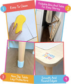 7 Days of Play Sensory Play Activity Table with Foldable Legs, Storage Bins, and Lid - Sensory Table for Toddlers & Kids | Great Gift for Birthdays, Christmas & Special Occasions