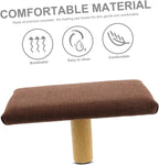 Wooden Bench with Cushion, Ergonomic Prayer Stool for Home, Small Size Under 150cm Height, Portable Balance Chair for Mindfulness and Relaxation
