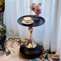 Modern Side Table with Weighted Base, Scratch-Resistant & Nano-Coated Finish - Versatile Accent Table for Living Room, Bedroom, Balcony (Cream)