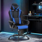 Gaming Chair, Computer Racing Chair Ergonomic Office Chair Video Game Chairs for Adult Kids Teen Height Adjustable Reclining Chair with Lumbar Support Armrest Headrest Swivel Chair Game Chair, Blue