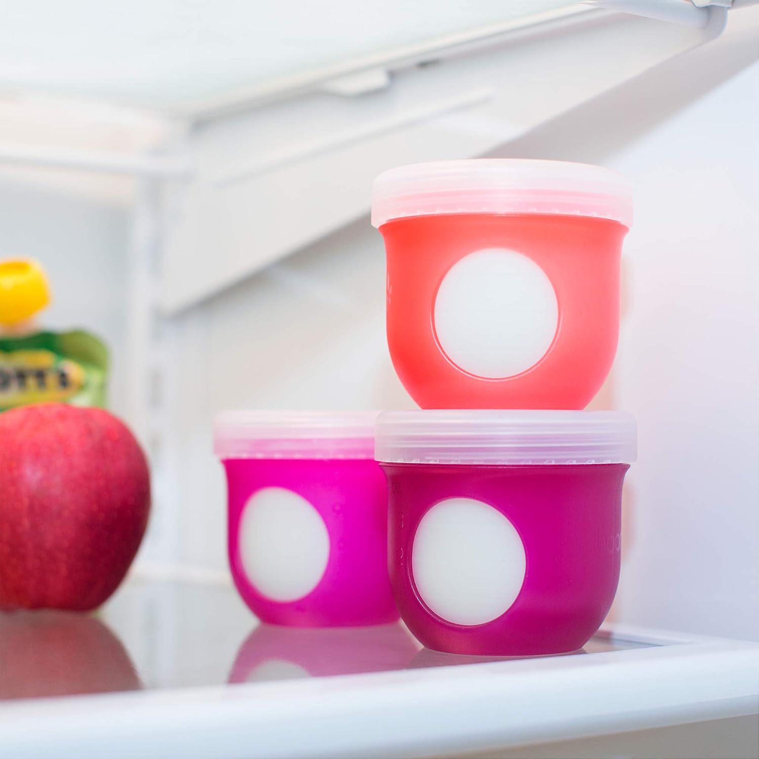 Boon Nursh Breast Milk Storage Lids - Made for Boon Nursh Bottles - Lids for Formula Travel Container - Breastfeeding Essentials and Baby Feeding Supplies - 3 Count