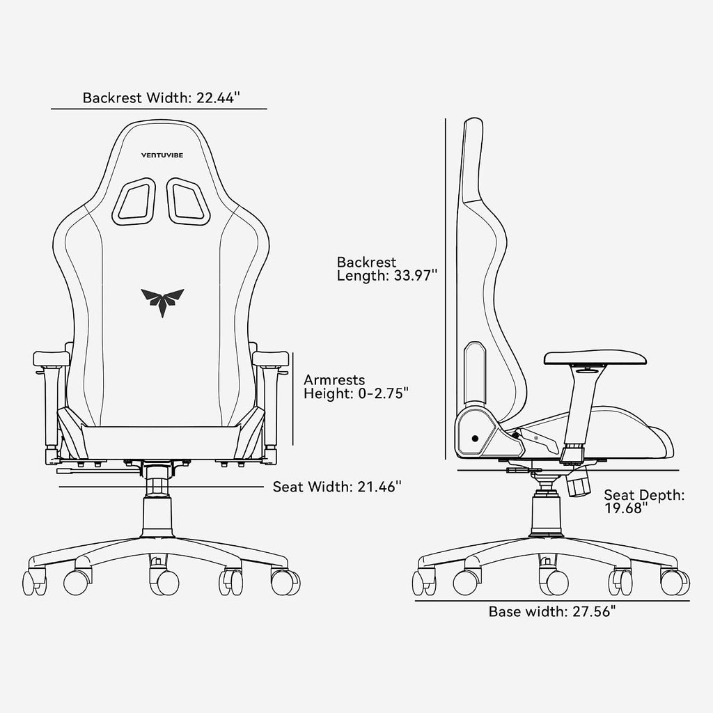 Gaming Chair 4D Adjustable Armrests - 170° Reclining & 320lb Capacity, High Back Ergonomic Computer Chair with Lumbar Support, Fabric Office Chair for Adults Pink