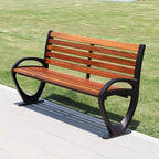 Patio Benches for Outdoors Park Chair Outdoor Bench Plastic Wood Double Garden Benches for Outdoors