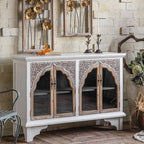 Entryway Cabinet Retro Old Carved Glass Door Dining Sideboard Living Room Porch Cabinet Home Simple Storage Cabinet Sideboard Storage Cabinet
