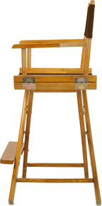 Casual Home 220-05/021-45 Director Chair 24" - Counter Height Honey OakFrame/Brown Canvas