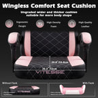 PUKAMI Gaming Chair with Footrest,Ergonomic Gamer Chair for Adults, Racing Style Reclining Computer Game Chair with Headrest and Lumbar Support (Pink)