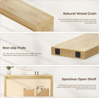 Extra Long Console Table for Entryway, 70.9-Inch Farmhouse Wood Behind Couch Table, Modern Entryway Rectangular Console Table for Entrance, Living Room, Hallway, Foyer (Natural)