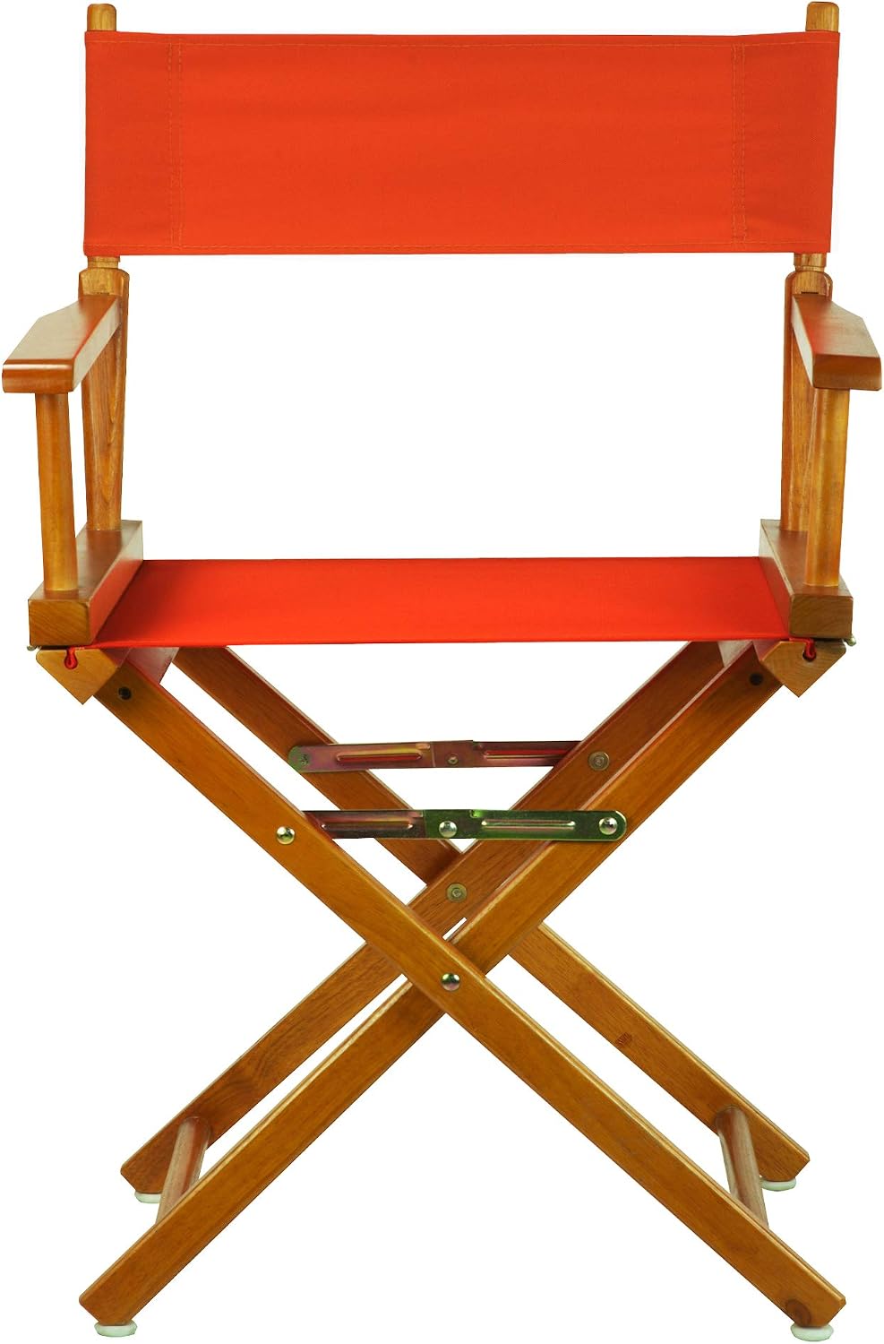 Casual Home 18" Director's Chair Honey Oak Frame with Orange Canvas