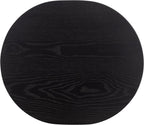 SAFAVIEH Home Collection - Ekon Round Pedestal End Table, Modern Black Finish, Fully Assembled (ACC2301A)