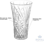 Royal Imports Flower Acrylic Vase Decorative Centerpiece for Home or Wedding Non-Breakable Plastic - 10" Tall, 6" Opening - Clear