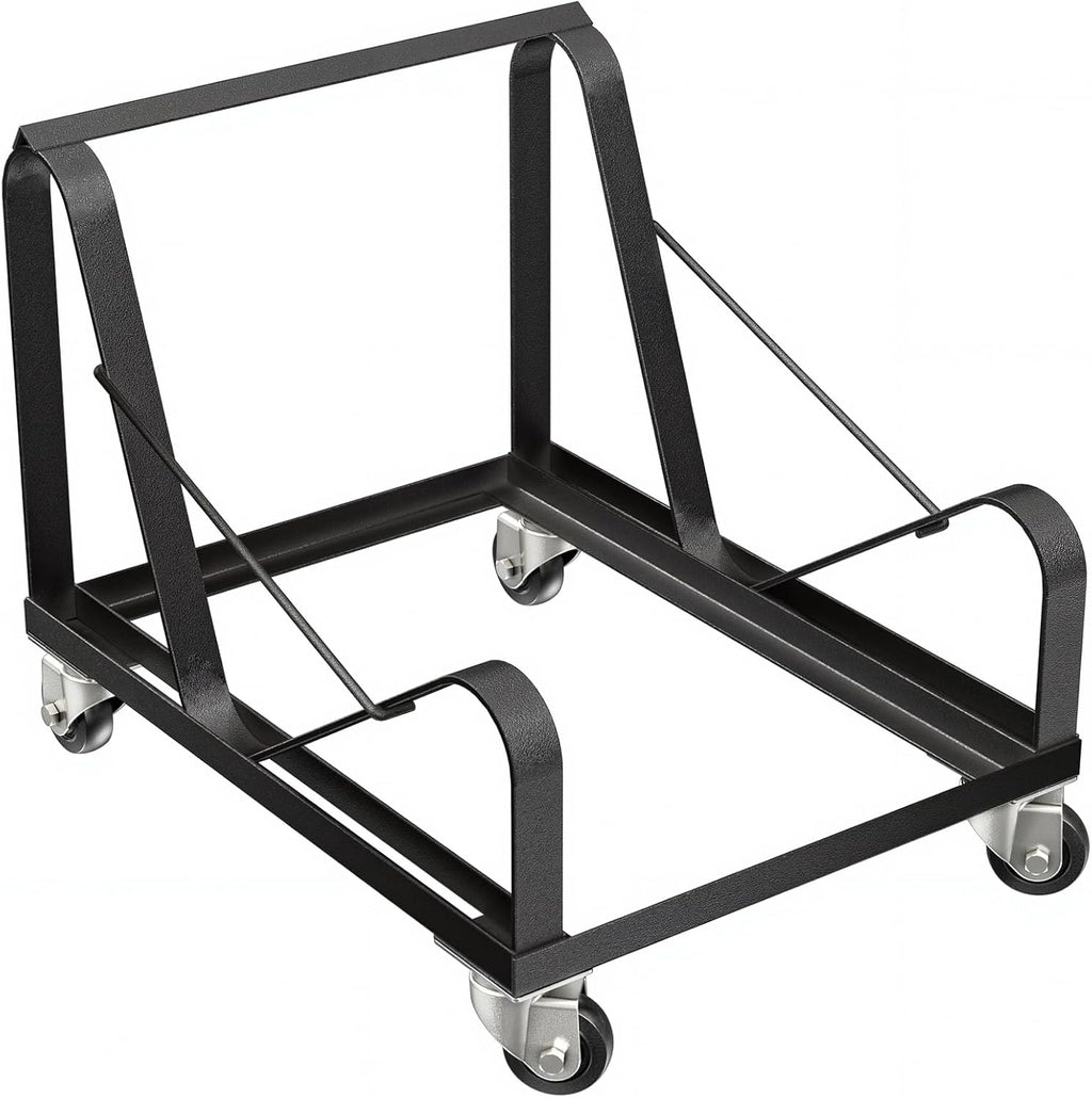OEF Furnishings OEFDY86 Stack Chair Dolly, Heavy Duty Steel Cart (Vertical Cradle, Fits OEF8600 Series and Similar Sized Stack Chairs, 1100 lb Weight Capacity, Swivel Casters)