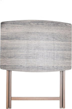 Modern XL Folding Tray Table, Rustic Gray for Indoor Use - 23.5 x 18 x 26 Inches