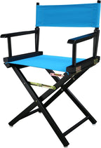 Casual Home 200-02/021-27 Director Chair 18" - Classic Height BlackFrame/Turquoise Canvas