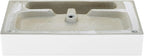 Claire 30" Console Sink White Basin Brushed Gold Legs with 8" Widespread Holes