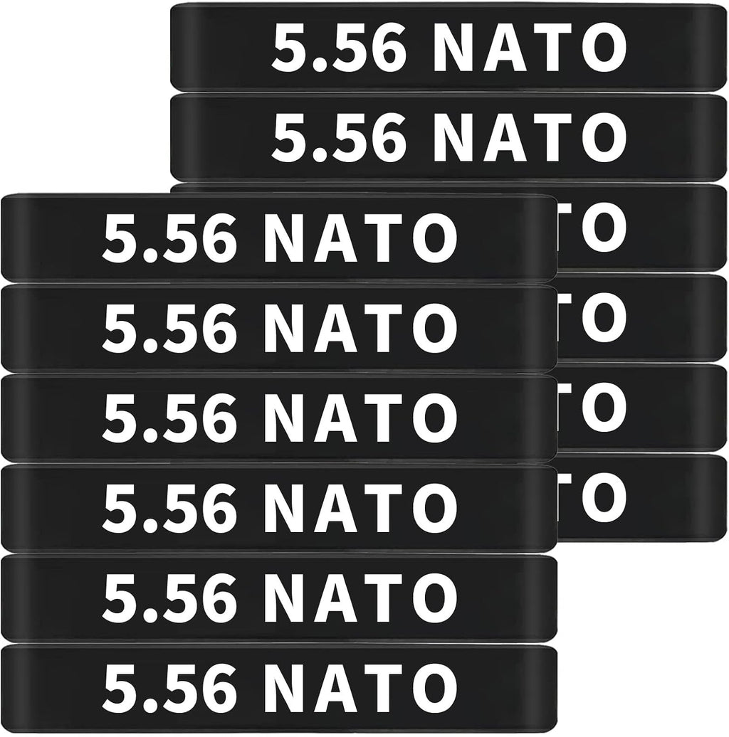 12 Pack Miaozhun 5.56 NATO Magazine Marking Bands 5.56 Magazine Caliber Identification