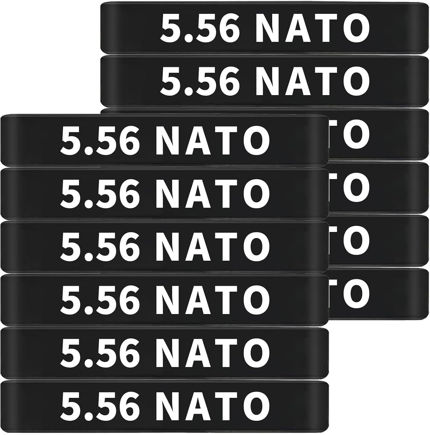 12 Pack Miaozhun 5.56 NATO Magazine Marking Bands 5.56 Magazine Caliber Identification