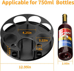Coffee Syrup Organizer 8 Bottles, Rotating Coffee Syrup Holder with Stirrers Storage for Syrup Bottles, Cup and Lid, Wine Display, Syrup Rack Stand for Coffee Bar Organizer, Kitchen