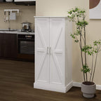 Pantry Storage Cabinet with 5-Tier Shelves, Multi-Purpose Organizer for Kitchen, Dining, and Living Rooms - 150 Lbs Load-Bearing