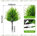 4 Pack Artificial Boxwood Topiary Ball Trees Outdoor, UV Resistant 16.2" Fake Green Plants with Spikes, Faux Cypress Bushes for Front Porch Planters, Summer Garden Yard Lawn Decor