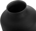 Goaste Metal Matte Flower Vase, Small Black Vases for Flower, 6.5 Inch Tall Iron Frosted Flower Arranging Vase for Table Centerpiece, Home, Shelf, Office, Garden Decor, Black
