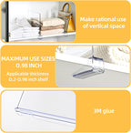 Shelf Dividers，Vertical Purse Organizer for Closet，Thickened and Sturdy Shelf Organizer for Sweater, Shirts, Handbags,8" Tall x 11" (6 Pcs)