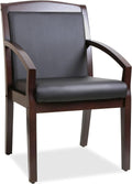 Lorell Sloping Arms Wood Guest Chair