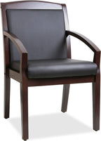 Lorell Sloping Arms Wood Guest Chair