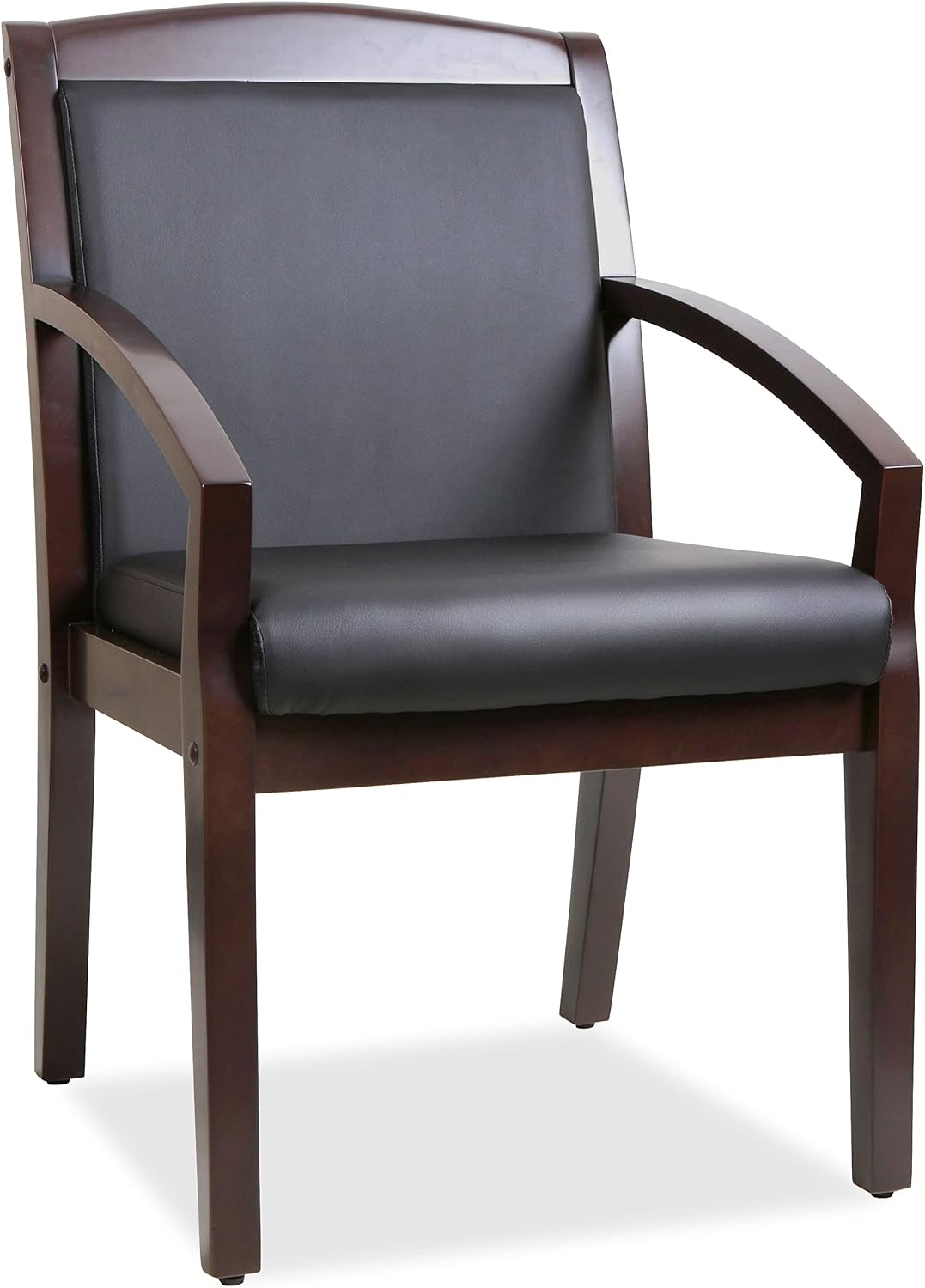 Lorell Sloping Arms Wood Guest Chair