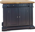 homestyles Americana Black Kitchen Island