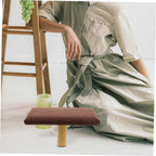 Mikikit Wooden Posture Bench Small Stool Ergonomic Chair Under 150cm Height Home and Prayer