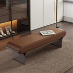 Modern Upholstered Bed end Stool Bedroom Home Use Bedside Dressing Room Wooden Shoe Changing Entryway(Large)