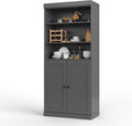 Palace Imports 100% Solid Wood 32"" Pantry Cabinet with Shaker Doors and Adjustable Shelves