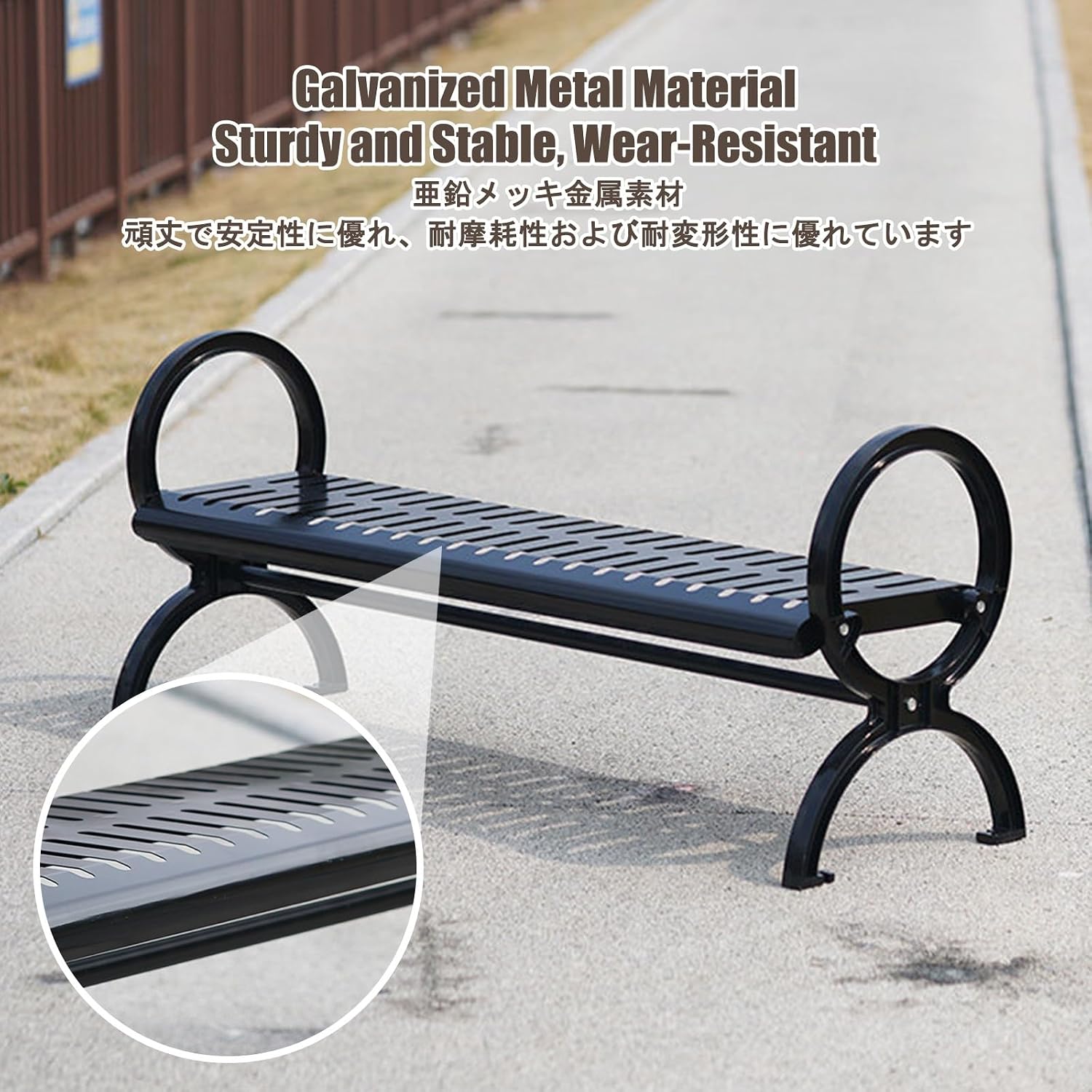 Garden Benches for Outdoors, Front Porch Benches Outdoor, Easy to Assemble, Suitable for Patios, Porches, Poolside Areas, Courtyards, and Balconies.(150 * 60 * 40CM)