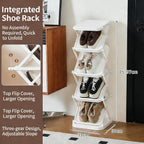Portable Shoe Shelf Multifunctional Foldable Shoe Rack Space Saving Multi Layer Storage for Entryway Easy Assembly