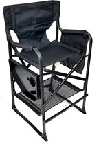 Deluxe TuscanyPro Portable Big Daddy Heavy-Duty Tall Director Chair - Perfect for Events - 29 Inch Seat Height