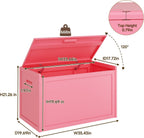 MIOCASA Metal Storage Cabinet with Lid, Lockable Desktop Organizer, Large Storage Chest for Printer Supplies, Documents, Tools & Office Sundries, Suitable for Study, Office & Workroom