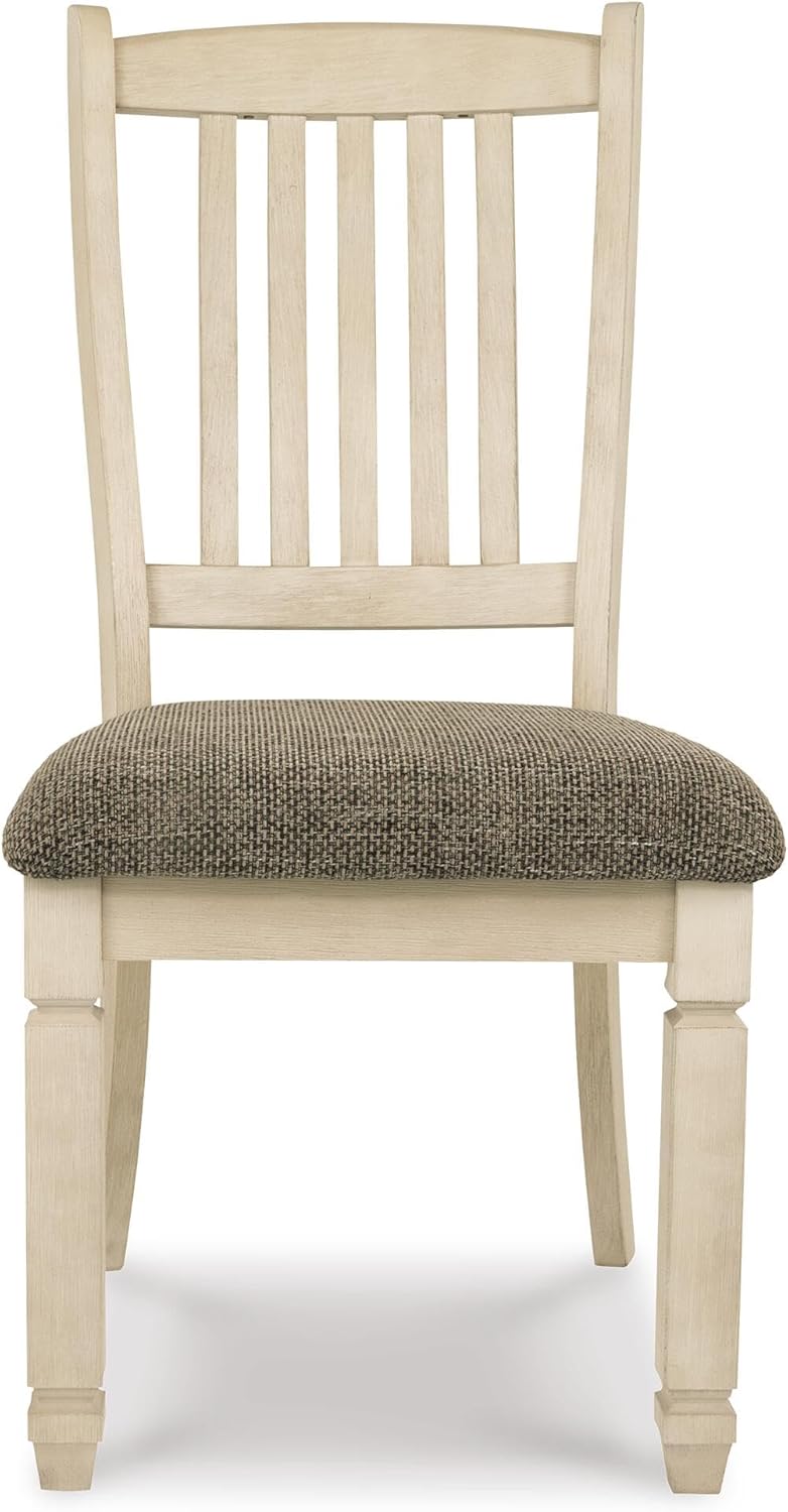 Signature Design by Ashley Bolanburg 20" Upholstered Dining Room Chair, Set of 2, Antique White
