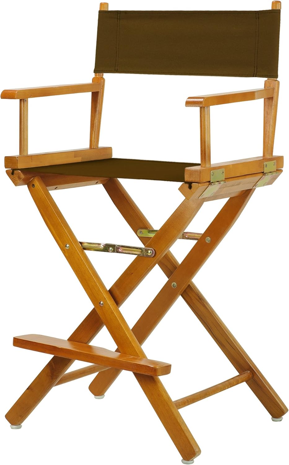 Casual Home 220-05/021-45 Director Chair 24" - Counter Height Honey OakFrame/Brown Canvas