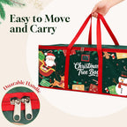 Christmas Tree Storage Bag: Oxford Fabric Tree Bag Fits up to 7.5 ft Tall Christmas Artificial Tree with Wide Opening Dual Zippers Waterproof Protects from Moisture Dust