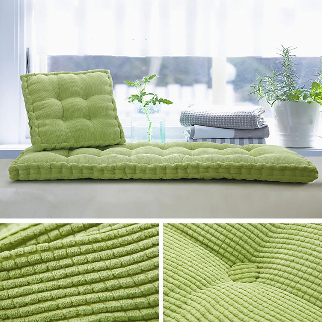 Bench Cushion for Outdoor/Indoor Furniture,8-10cm Thick Garden Bench Pad Cushions 90/100/120/150/180cm×30/35/40/50cm,for Bay Windows,Long Chairs,Sofas&Porch Furniture(Beige,69x22in)