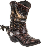 Hobby Lobby Western Star Spur Cowboy Boot Vase, 9.38" H x 10.94" W, Home Office Wedding Centerpiece Rustic Decor