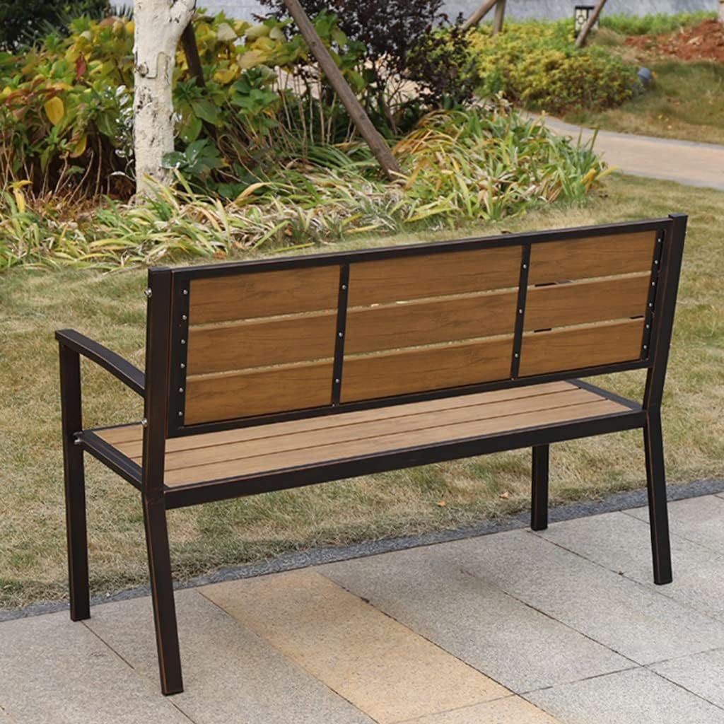 Patio Benches for Outdoors Garden Bench Outdoor Leisure Stool Home Commercial Park Seat Chair Double Garden Benches for Outdoors