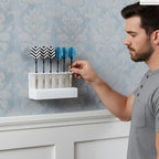Rectangular Wall-Mounted 6-Hole Dart Holder Stand - Presentation Darts Rack for Display and Storage, Excellent Dart Board Accessories
